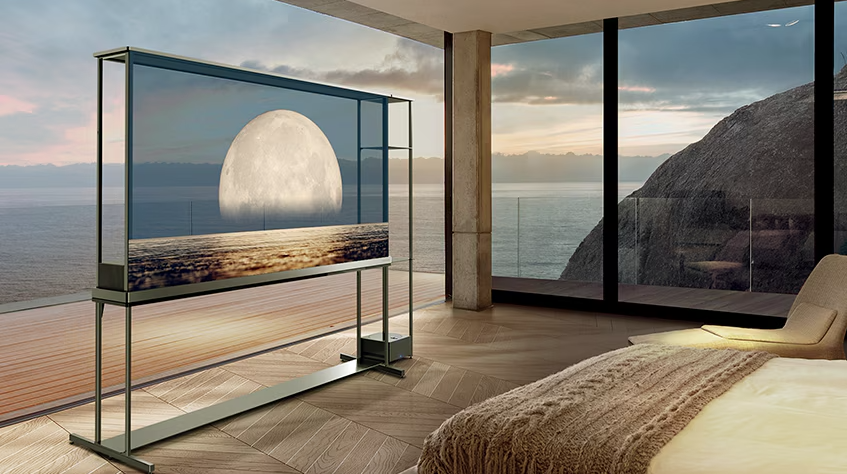 ПРОЗРАЧНЫЙ БЕСПРОВОДНОЙ 4K OLED-ТЕЛЕВИЗОР